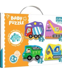 Trefl Baby 36072 – statybinės technikos 4 dėlionės