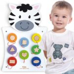 VIGA medinė manipuliacinė lenta „Zebras“