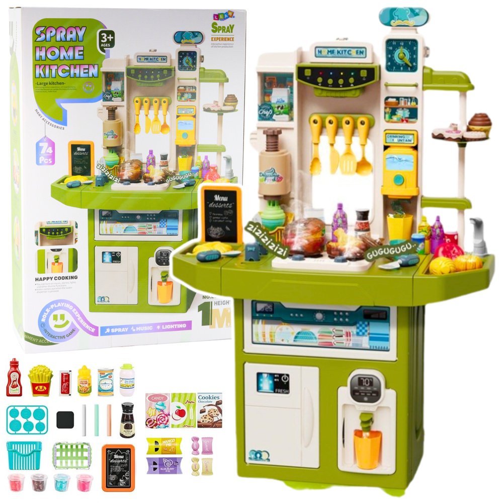 Vaikiška virtuvėlė „Spray Home Kitchen“ – 71 priedas Vaikiška virtuvėlė „Spray Home Kitchen“ – 71 priedas