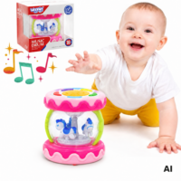 WOOPIE BABY muzikālās bungas 3in1 ar šūpuļdziesmu un zvaigžņu projektoru