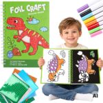 WOOPIE kūrybinis rinkinys „Dinozaurai“ su folija ir flomasteriais