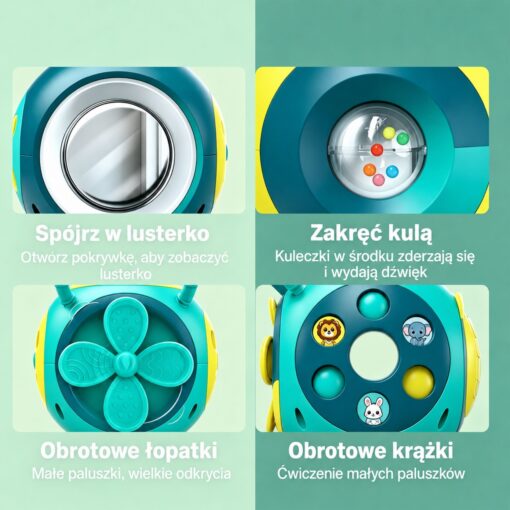 Woopie interaktyvus edukacinis kamuolys su pianinu