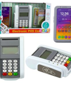 Žaislinis mokėjimo terminalas su telefonu ir priedais