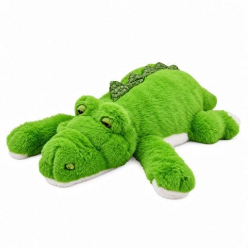 Žalias pliušinis krokodilas 75 cm