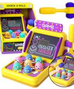„Whack-a-Mole Game Zone“ interaktyvus žaidimas su plaktuku